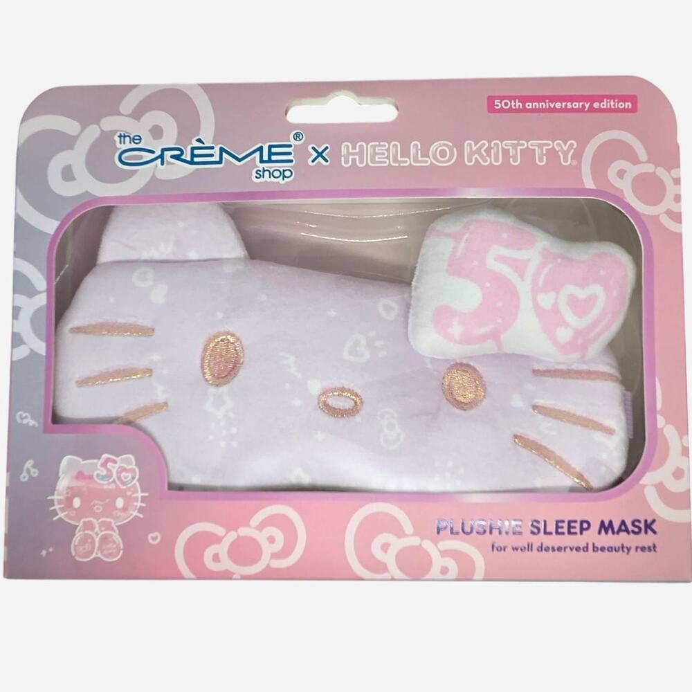 The Crème Shop x Hello Kitty 50th Anniversary Plushie Sleep Mask